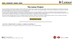 Desktop Screenshot of lemurproject.org