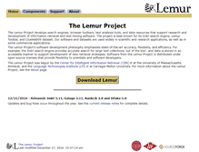 Tablet Screenshot of lemurproject.org